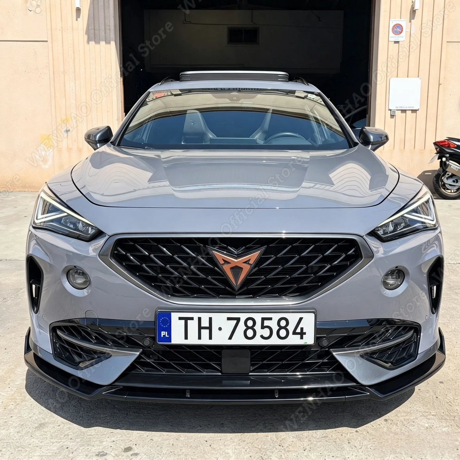 Gloss Black Car Front Bumper Lip Splitter For Cupra Formentor MK1 Pre-facelift 2020-2024 Under Guard Lower Cover BodyKits Tuning