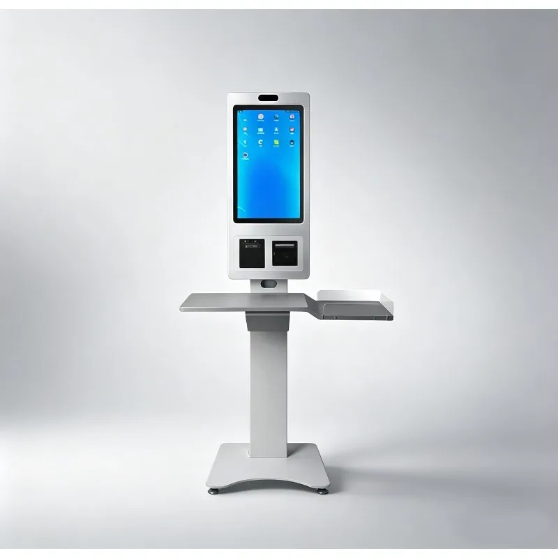 Touchscreen Self-Service Ordering Terminal Barcode Reader for Indoor Restaurants Payment Kiosks