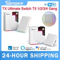 SONOFF T5 TX Ultimate Smart Wall Switch Full Touch Access LED Light Edge Multi-Sensory EWeLink Remote Control Via Alexa Google