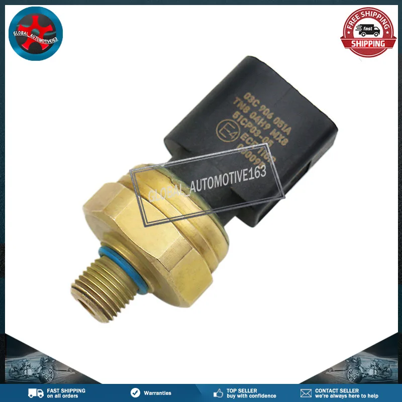 Fuel Injection Pressure Sensor 03C906051A For Volkswagen CC Volkswagen Passat Volkswagen Touareg Audi A8 Quattro Audi Q7