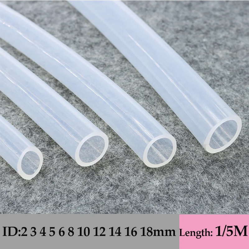 Silicone Rubber Tube Water Pipes Aquarium Tubing Pump Hosing High Temperature Nontoxic Hose 2 3 4 5 6 7 8 9 10 12 14 16mm Tubes