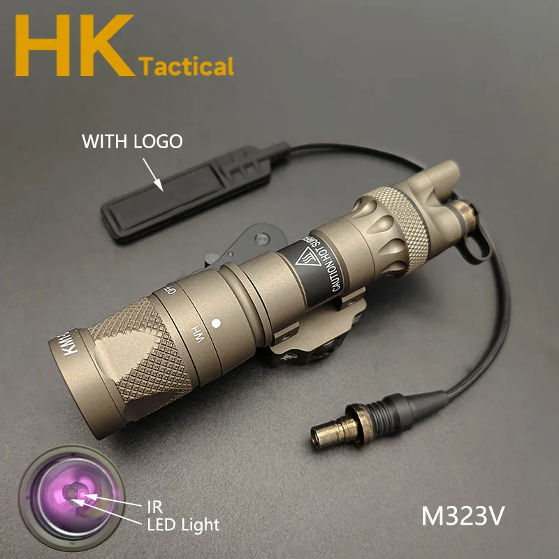 Linterna táctica M600 con LED e infrarrojos para rail Picatinny