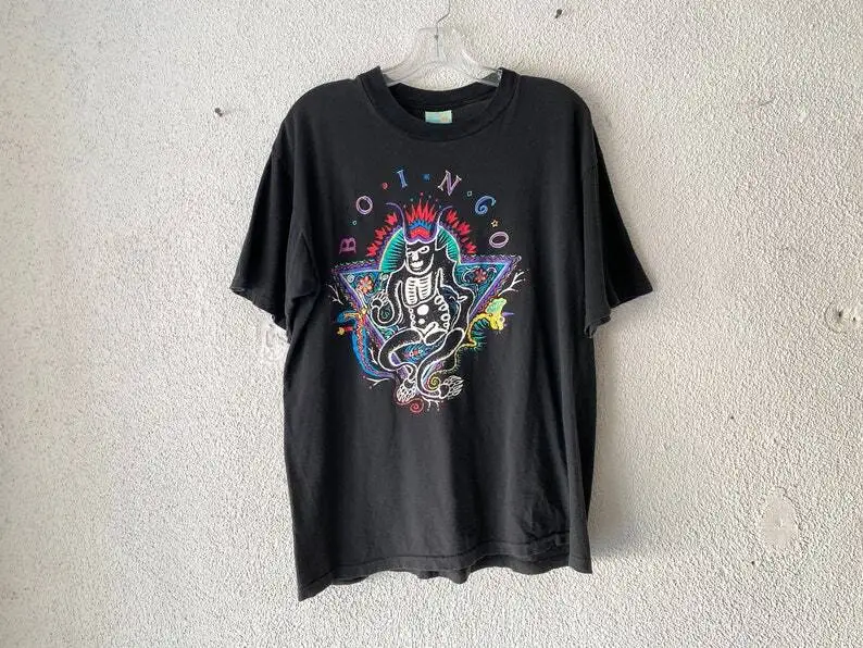 1990 جولة أونغو بوينغو 90s الظلام في نهاية نفق الفرقة تي شيرت KH2972