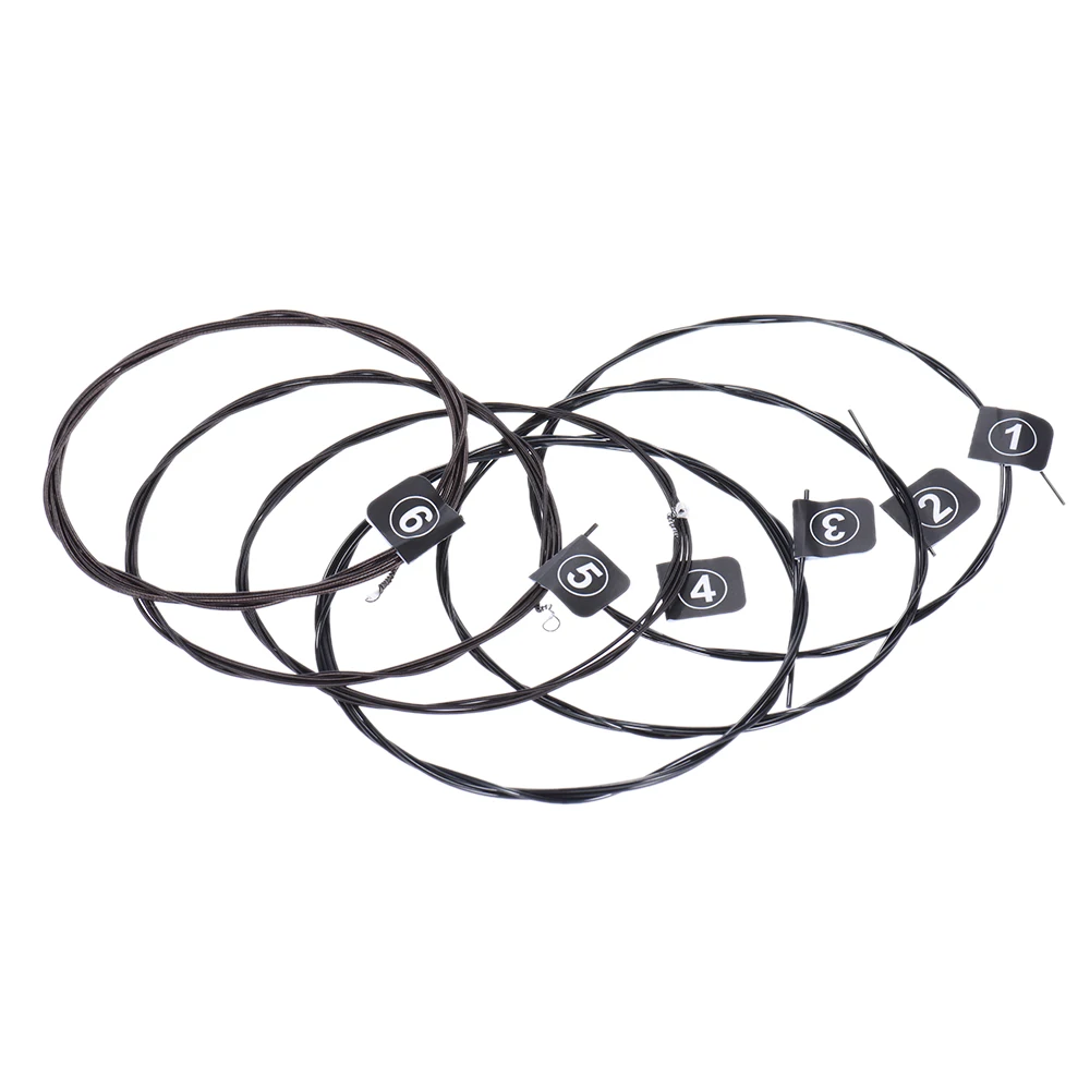 Orphee NX35-C Nylon Classical Guitar Strings 6pcs Full Set Replacement (.028-.045) Nylon Core Color Steel Plated Hard Tension