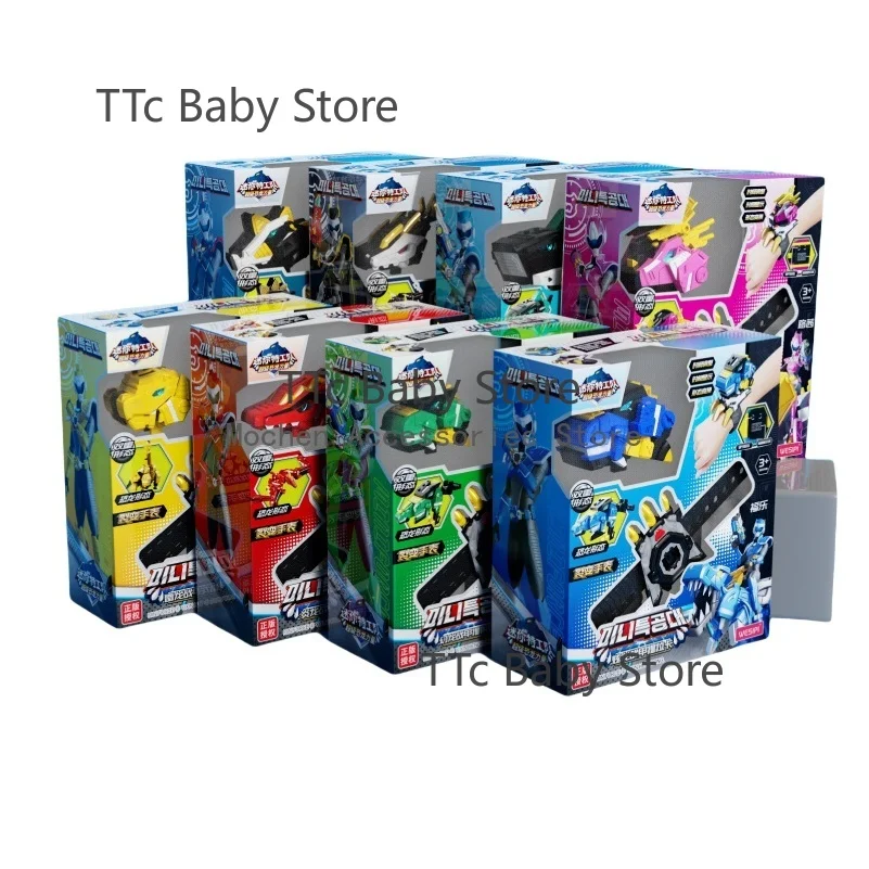 2025 新しい本物のミニシークレットサービス腕時計変形ロボット玩具メカロボット Ruper 恐竜パワースーツアクションフィギュアキッズギフト