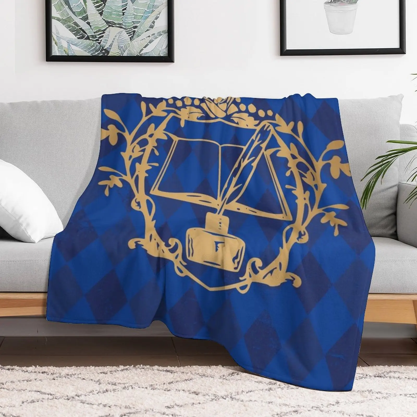 Myne's Crest Ascendance of a Bookworm Throw Blanket Camping wednesday Blankets