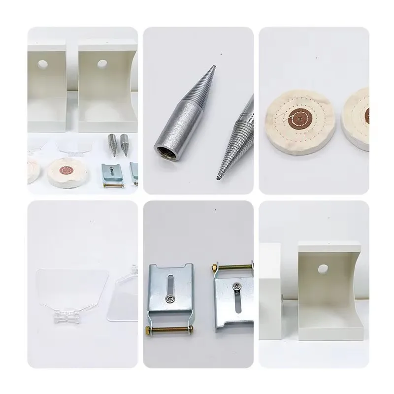 Dental Double-head Polishing Polisher machine denture grinding double head rubber tray polishing machine - view 6