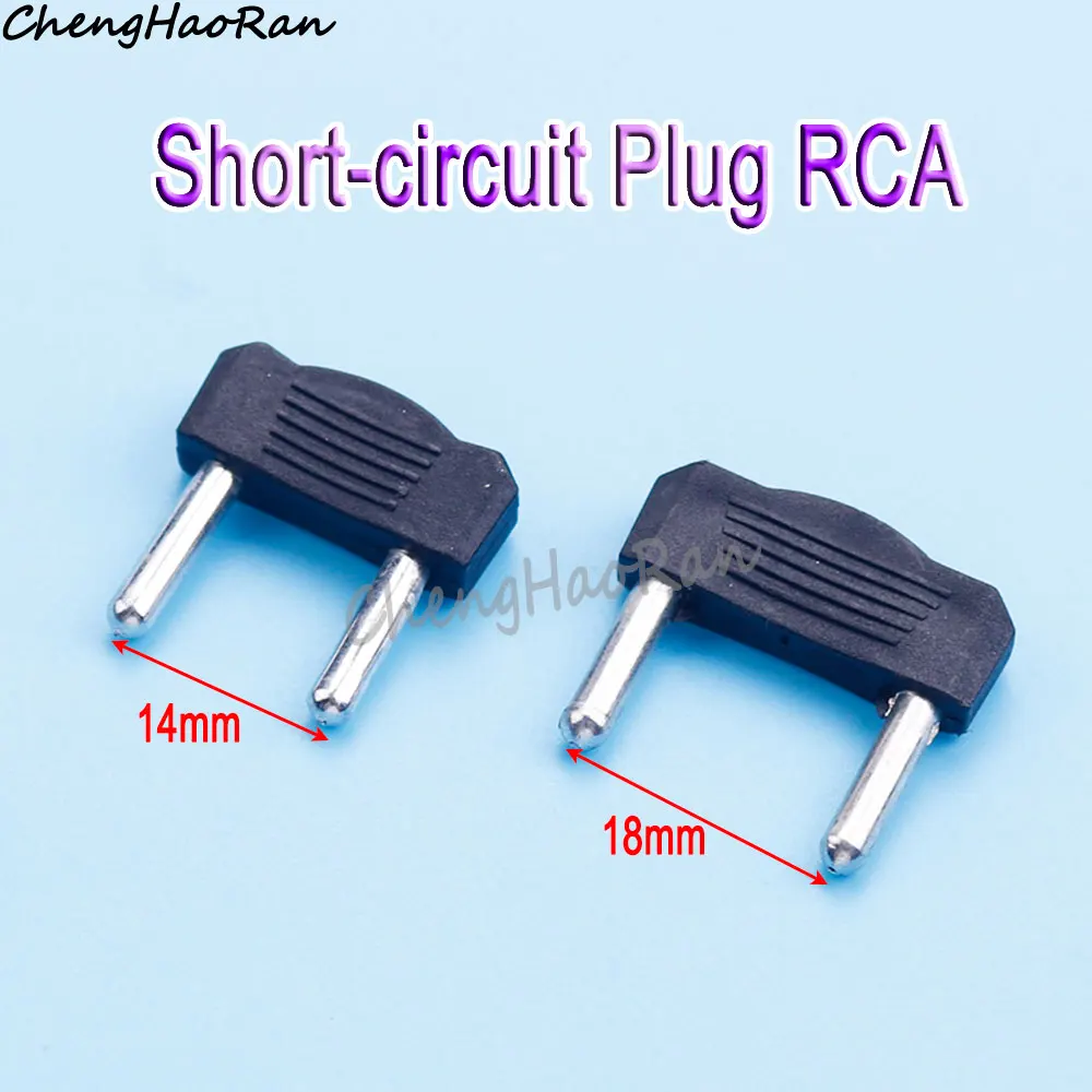 

10 Pcs 2 Pin Connecting Plug 3mm Shorting Plug RCA Audio Terminal Block Banana Plug 14mm 18mm pitch Connector