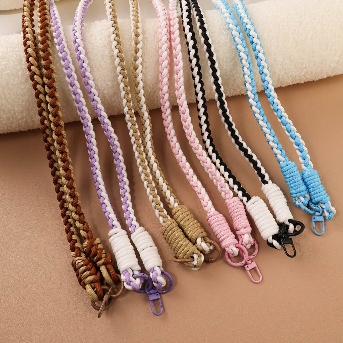 Vintage Renk Bloklu Örgülü Tel - Lanyard Phone Strap incelemesi ve fiyatı