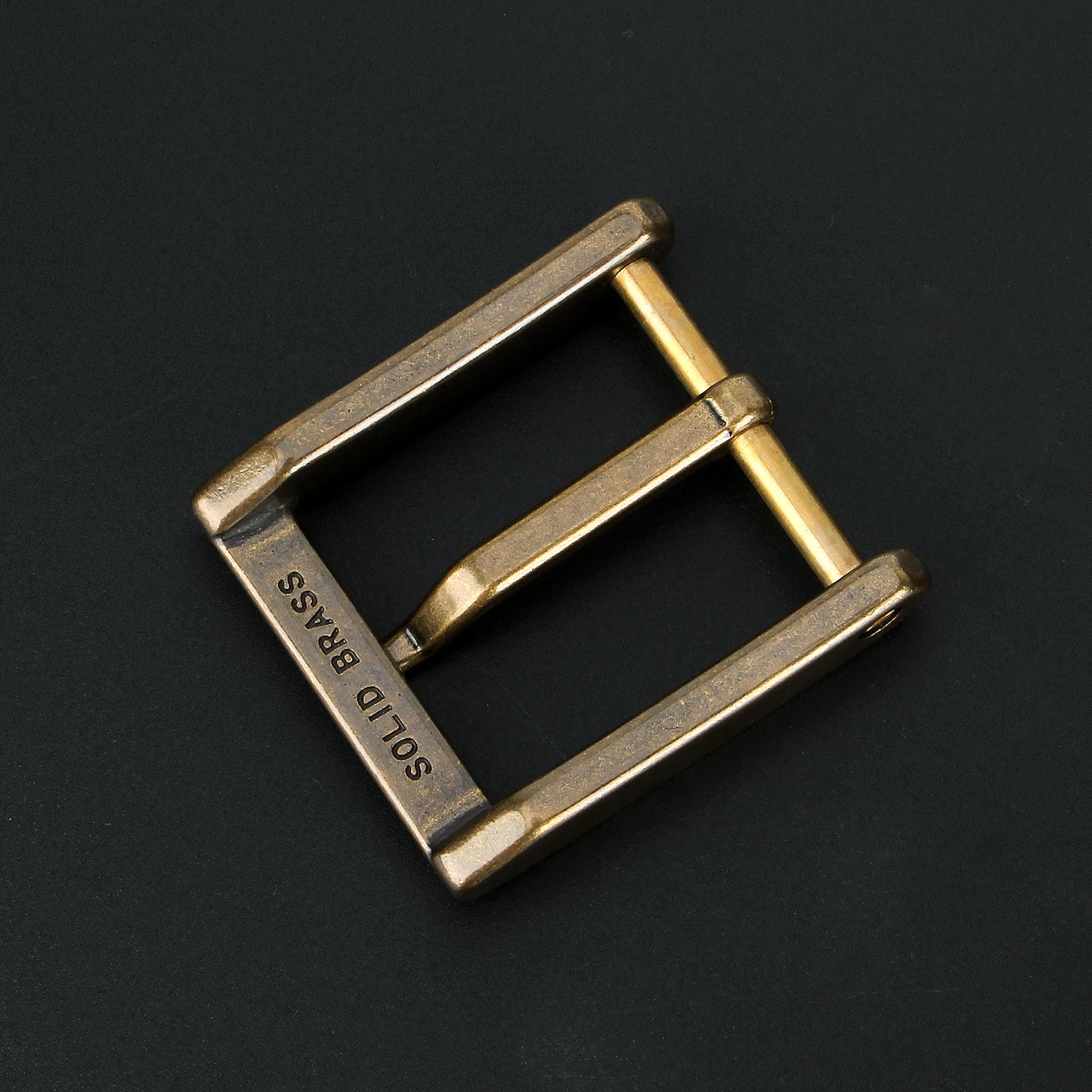 1,5 "(40 мм) сверхмощная однотонная латунная пряжка для ремня для мужчин, винтажная латунная пряжка для ремня, кожаная ремесло, сделай сам, ретро, ковбойская пряжка для ремня для мужчин