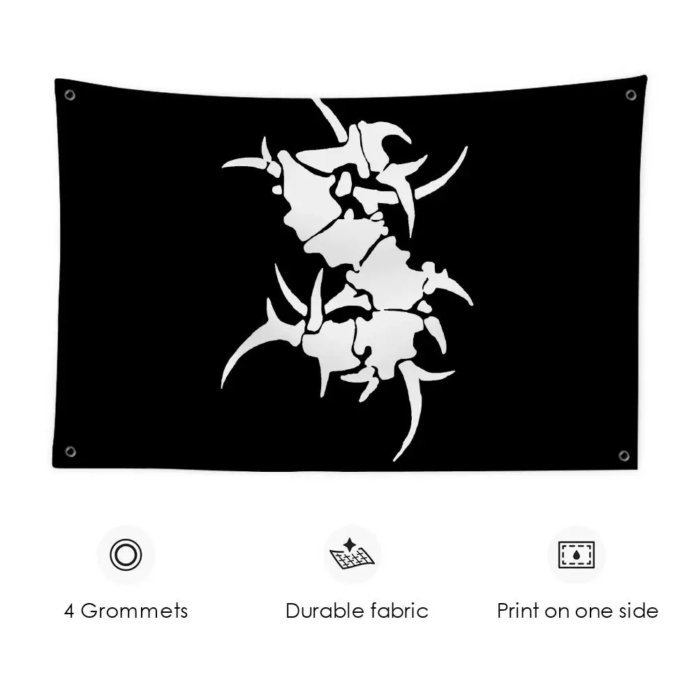 S-SepulturaS Rock Band Flags Banner For Garage Door Room Decor Wall Out Decoration With Metal Buckle