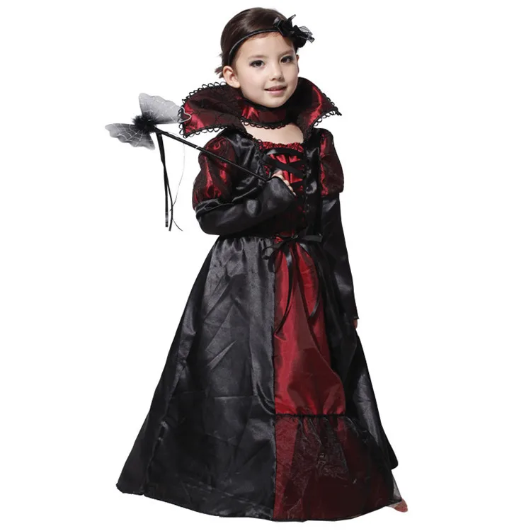 Disfraz de Halloween para niña pequeña, disfraz de fiesta de Cosplay, succión de sangre