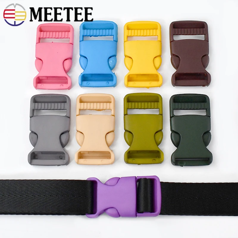 10Pc 15/20/25/30mm Plastic Buckles Backpack Release Buckle Webbing Strap Side Quick Clip Hook Adjust Clasp DIY Decor Accessories