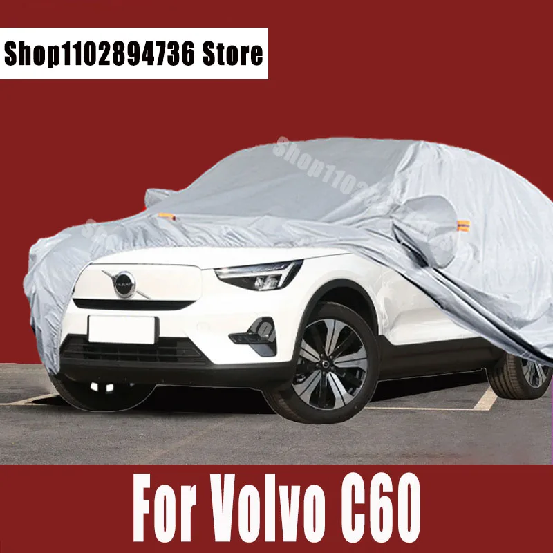 

Автомобильные чехлы для Volvo C60, уличная Защита от солнца, УФ-лучей, пыли, дождя, снега, защитный чехол для автомобиля