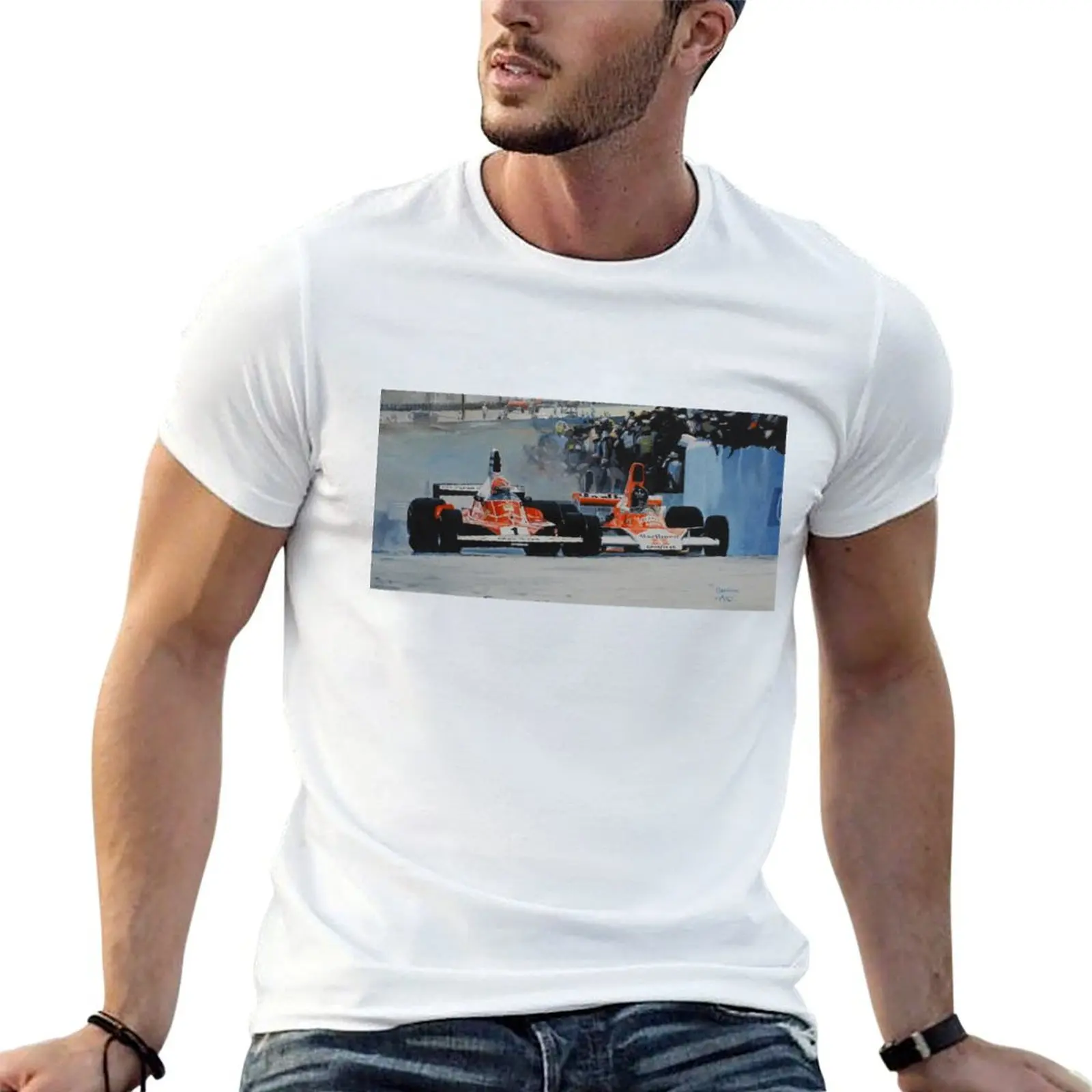 

Niki Lauda vs James Hunt T-Shirt anime tshirt cotton t shirts high quality T-Shirt