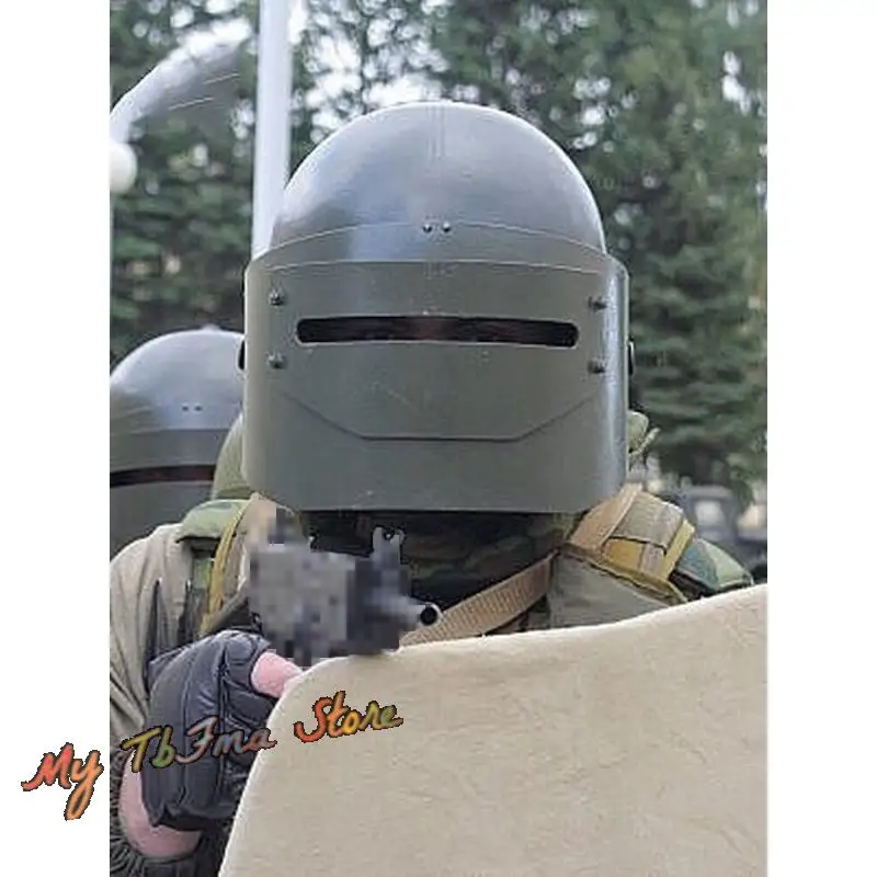 Russian MASKA-1SCH Helmet with Double Face Shield Heavy Tactical MASKA Helmet w/Bimetal Mask