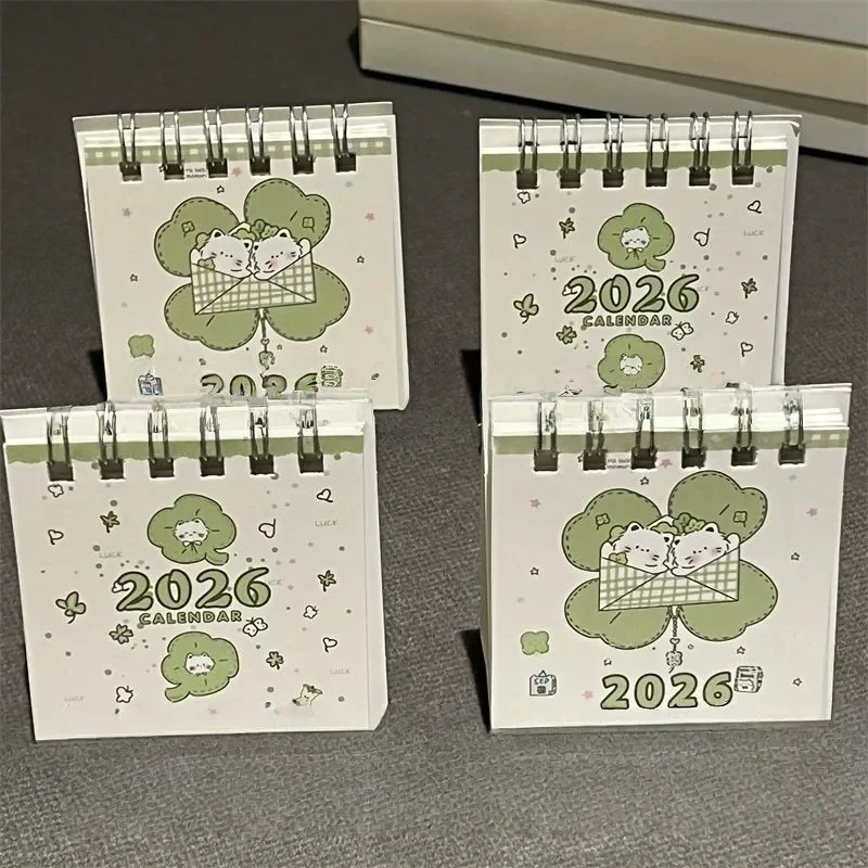 Calendario de escritorio 2026, calendario de escritorio decorativo de doble hilo, calendario de escritorio de oficina, bonito para decoración de oficina