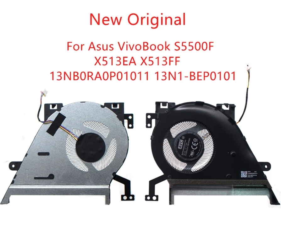 

New Original Laptop CPU GPU Cooling fan For Asus VivoBook S5500F X513EA X513FF 13NB0RA0P01011 13N1-BEP0101 fan