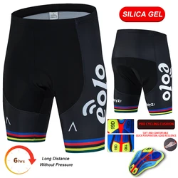 EOLO Pantaloncini con bretelle da ciclismo 2025 Uomo Sport Team Mtb Ciclismo Pantaloncini con bretelle neri Pantaloncini da equitazione per bicicletta da donna Pantaloncini sportivi da corsa