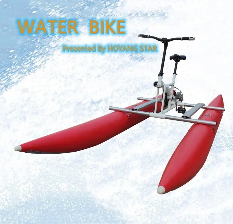 Made in China inflatable water bike bicycle Water Sports Equipment water bike pedal boats for sale