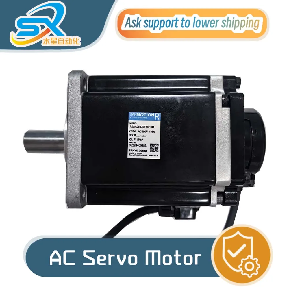 

R2AA08075FXR11M Серводвигатель SANYO DENKI 750 Вт Хороший состояние работает хорошо, запросите