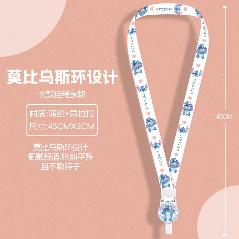 حامل بطاقة الطالب إطار كوميدي شفاف علامة الأمتعة ديزني غرزة الملاك الكرتون الاطفال حامل بطاقة المدرسة لاقط بطاقة #5