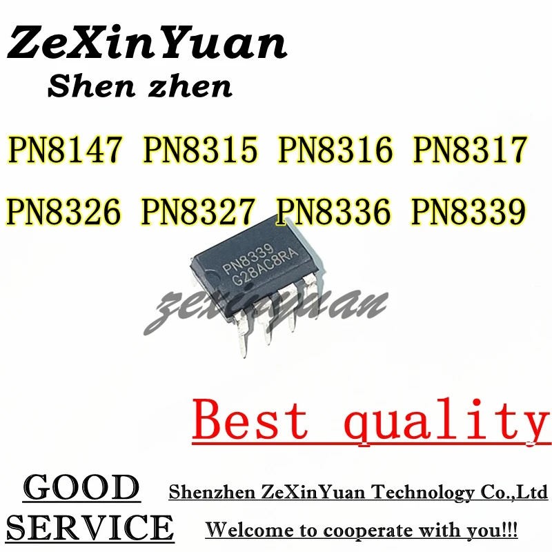 10PCS PN8147 PN8315 PN8316 PN8317 PN8326 PN8327 PN8336 PN8339 DIP-7 Best quality Power management chip