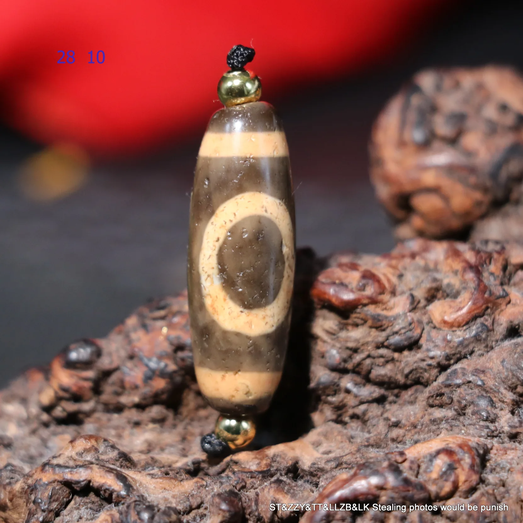 

Energy Magic Power Tibetan Old Agate Oily Heaven&Earth Harmonious Symbol dZi Bead Amulet LKbrother Talisman UPD220810A5