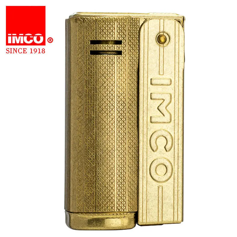 Original IMCO Lighter Old Gasoline Flint Lighter Windproof Stainless Steel Cigarette Petrol Oil Lighter Inflated Gadgets Man