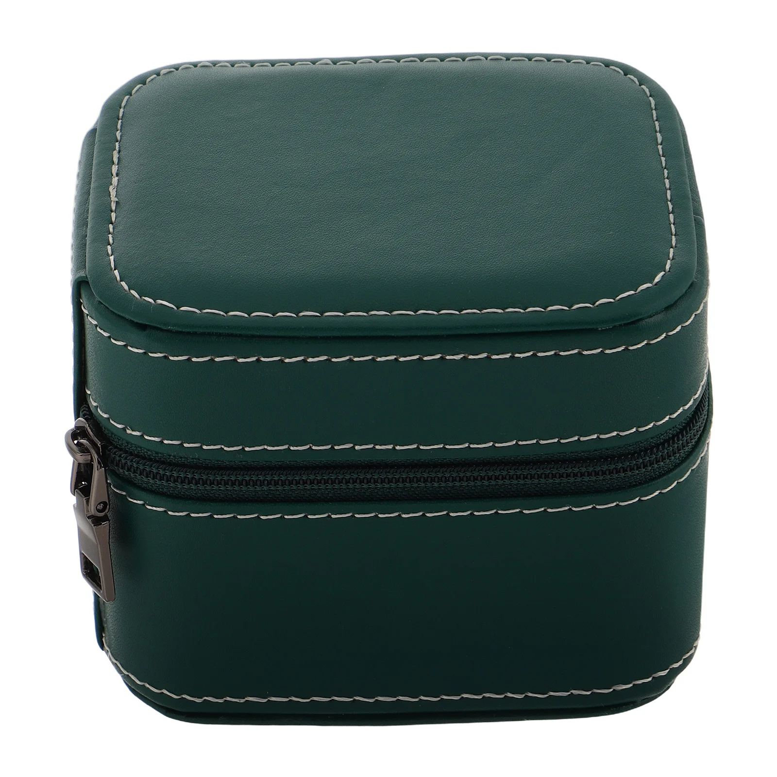 

Watch Box Case Men PU Zipper Closure Business Travel Organizer Compact Lightweight Durable Watch Holder Storage