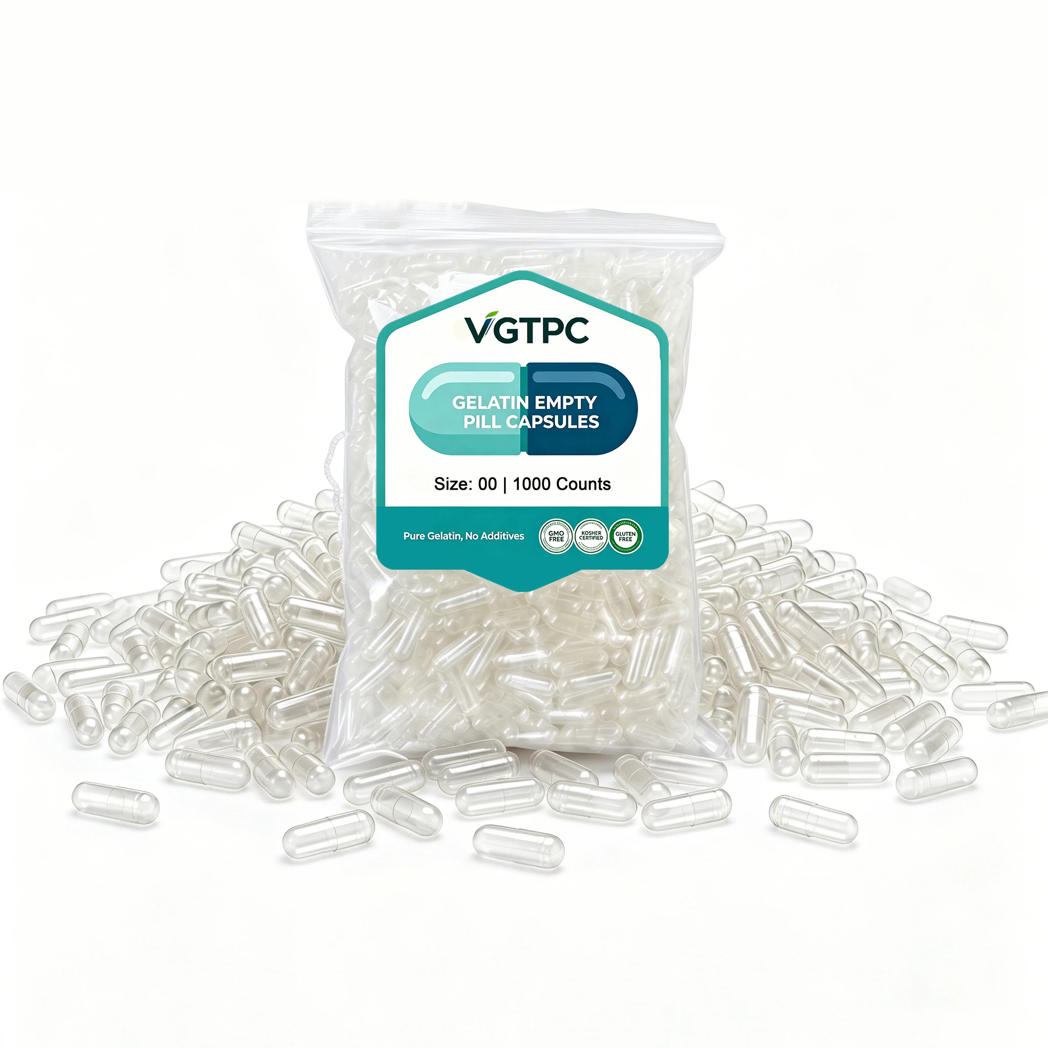 5000pcs Size 00#0# Empty Gelatin Capsules Shell DIY Supplement Making Separated/Joined for Home Use And Business