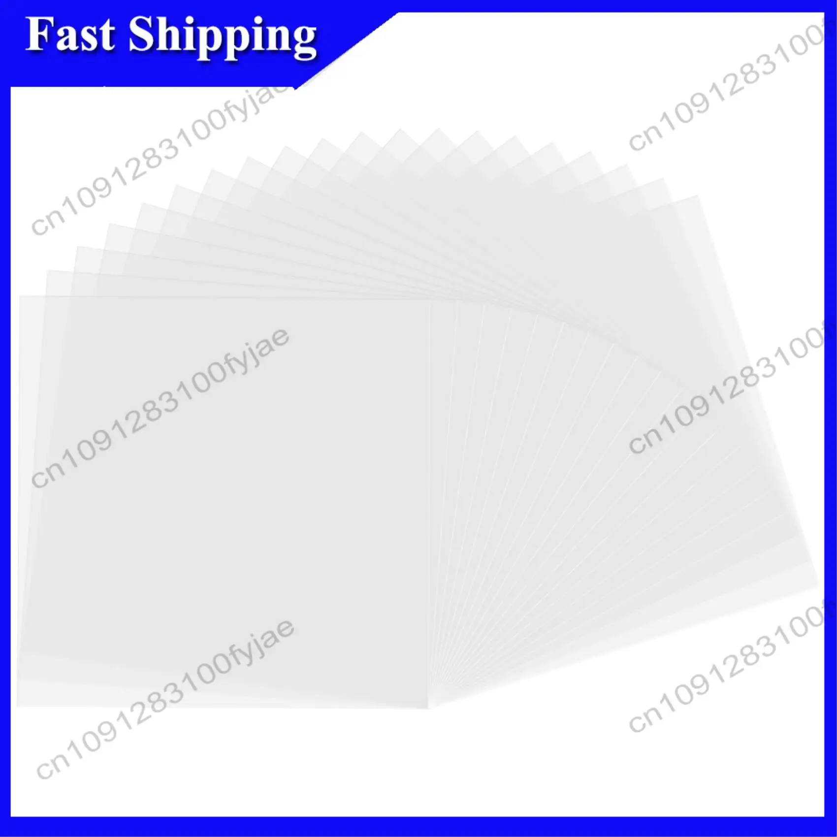 -X07A 20Pcs Clear Mylar Stencil Sheets 12 Inch Blank Stencil Material Sheets,For Compatible & Silhouette Cutting
