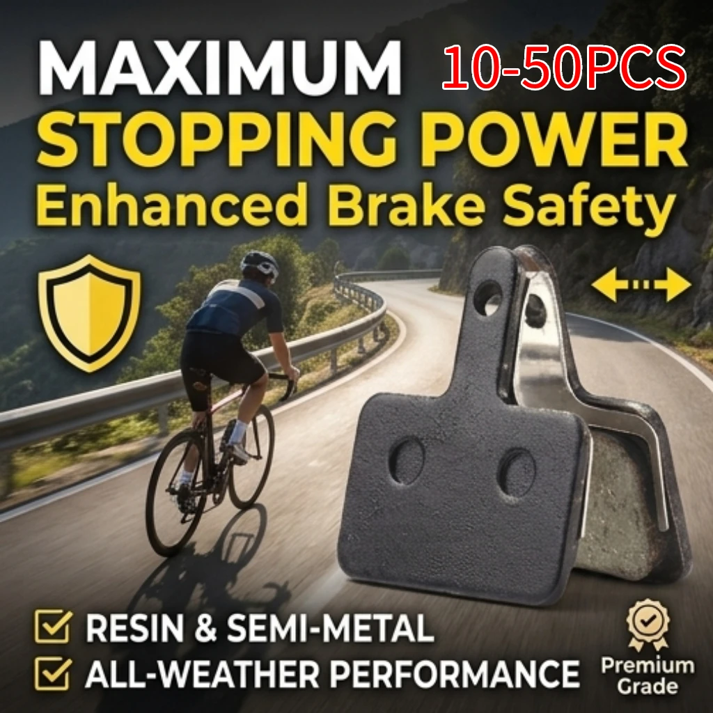 

MTB Bicycle Disc Brake Pads 10-50Pcs Resin Semi-Metal Hydraulic Brake Pads For M375 M445 M446 M525 M465 Bike Brake Accessories