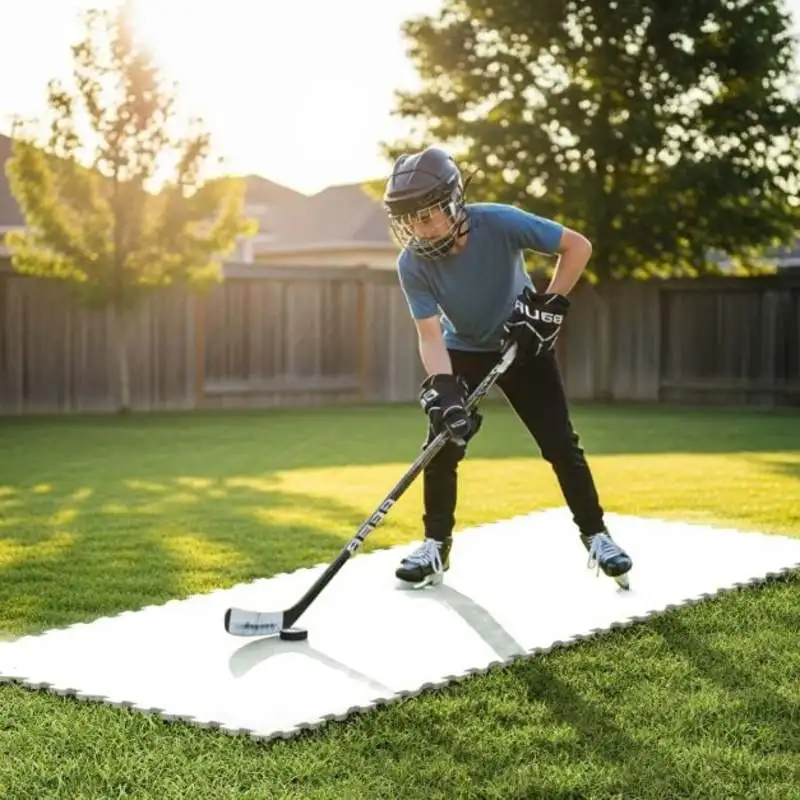 Hockey Flooring Tiles for Training Dryland Synthetic Ice Tiles Hockey Shooting Equipment view 2