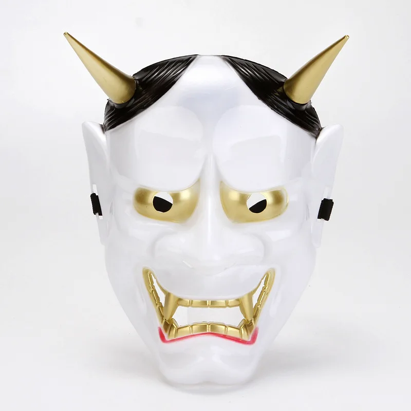 قناع هانيا الياباني شبح هانيا هالوين حفلة تنكرية حفلة موسيقية قناع الرعب شبح هانيا قناع النساء الرجال ماكياج الدعائم قناع