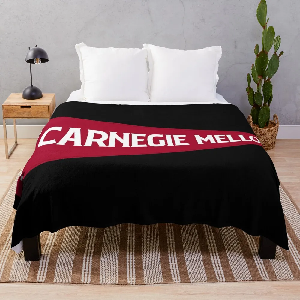 Carnegie Mellon Throw Blanket Furry Blankets Camping Blanket