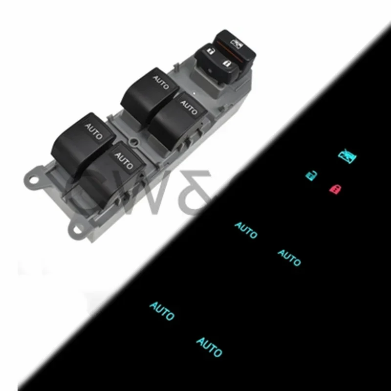 Fully automatic Lighted LED Power Single Window Switch set For Toyota RAV4 4 Camry Corolla Auris Urban Cruiser 2007-2013