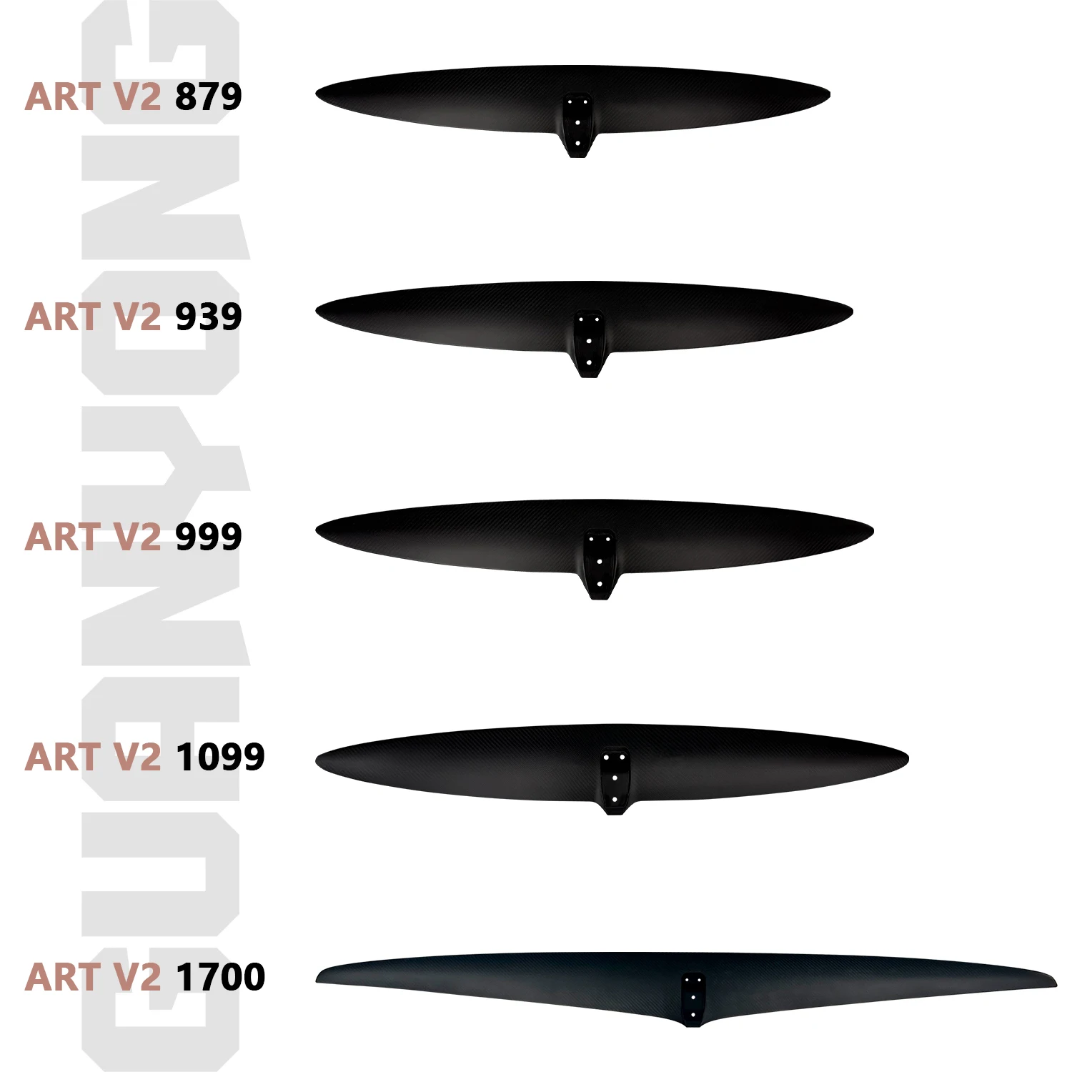 ART V2 1099 High Modulus Carbon Front Wing Accessories For Jumping Kit Surfing Hydrofoil Board Pumping Surfing For Ocean Waters
