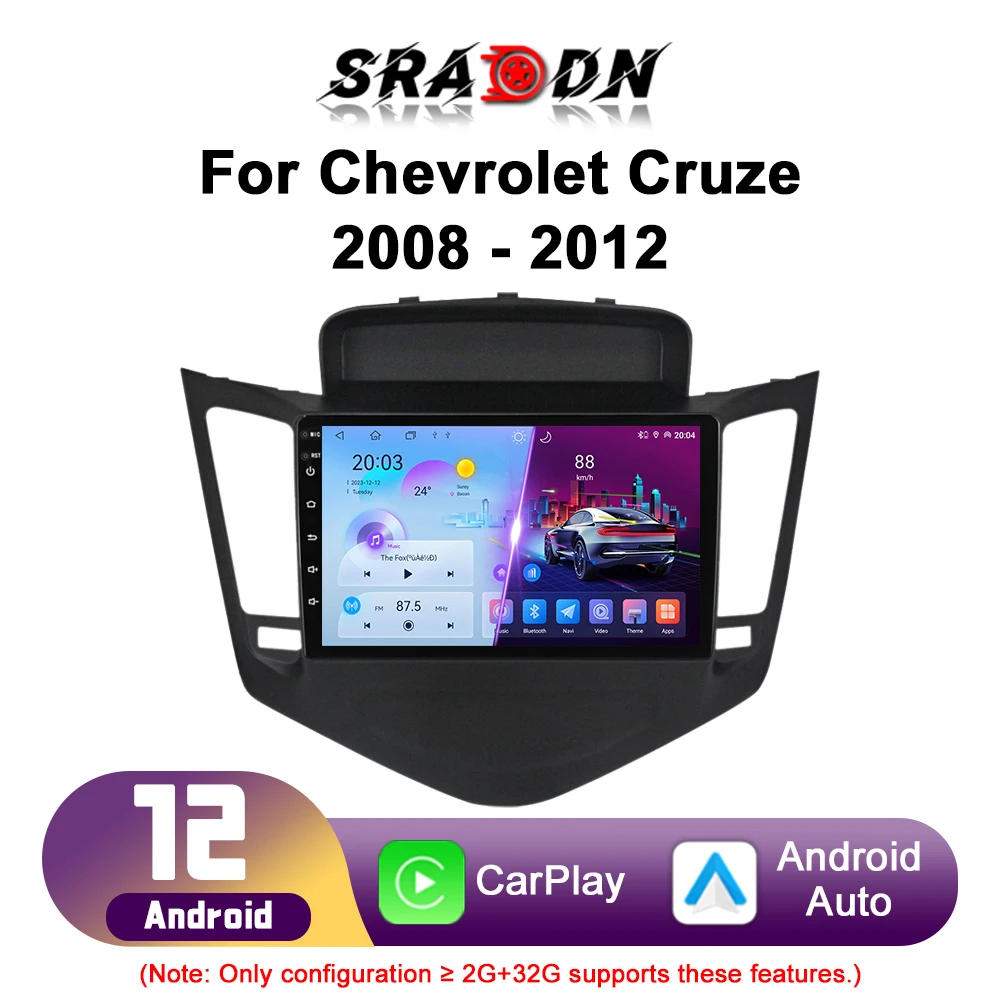 For Chevrolet Cruze 2008 - 2012 Android Car Radio Automotive Multimedia Video Player GPS Navigation Carplay Screen Auto Stereo