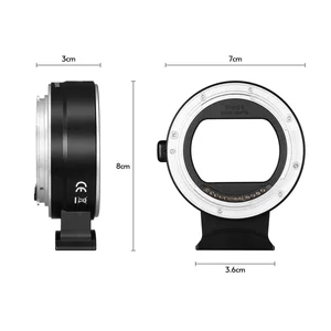 Andoer EF-EOS R AUTO FOCUS CAMERA LENTE El anillo de adaptador es una imagen para lentes canon EF EF-S a Canon EOS R RF Mount Camilas de cuadro completo 6 mejores adaptador de ventas canon RF - №2