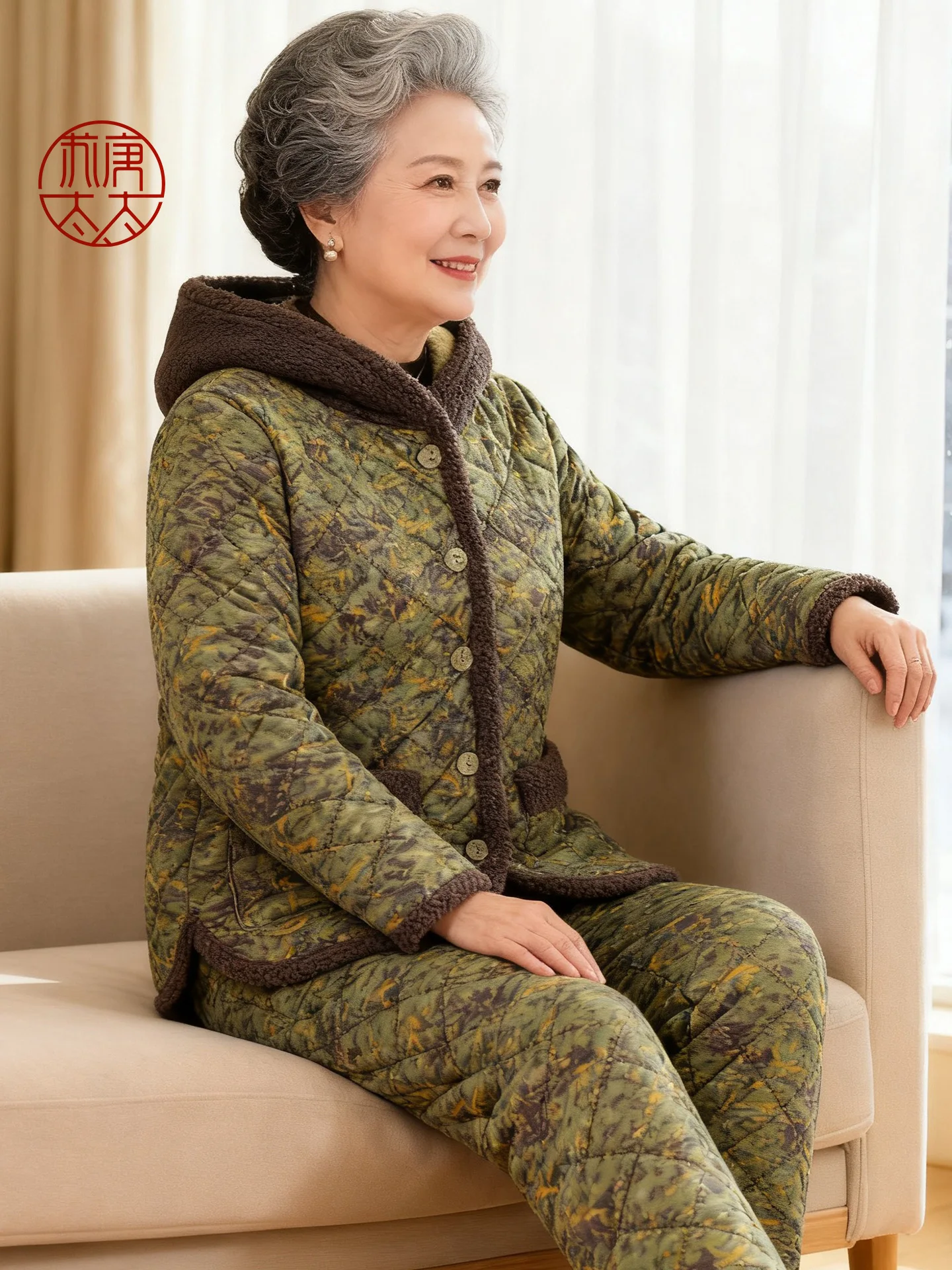 nuovo-set-invernale-2025-per-donna-giacca-in-cotone-con-cappuccio-foderata-in-pile-e-pantaloni-abbigliamento-da-casa-a-due-pezzi-caldo-e-alla-moda-vestibilita-comoda