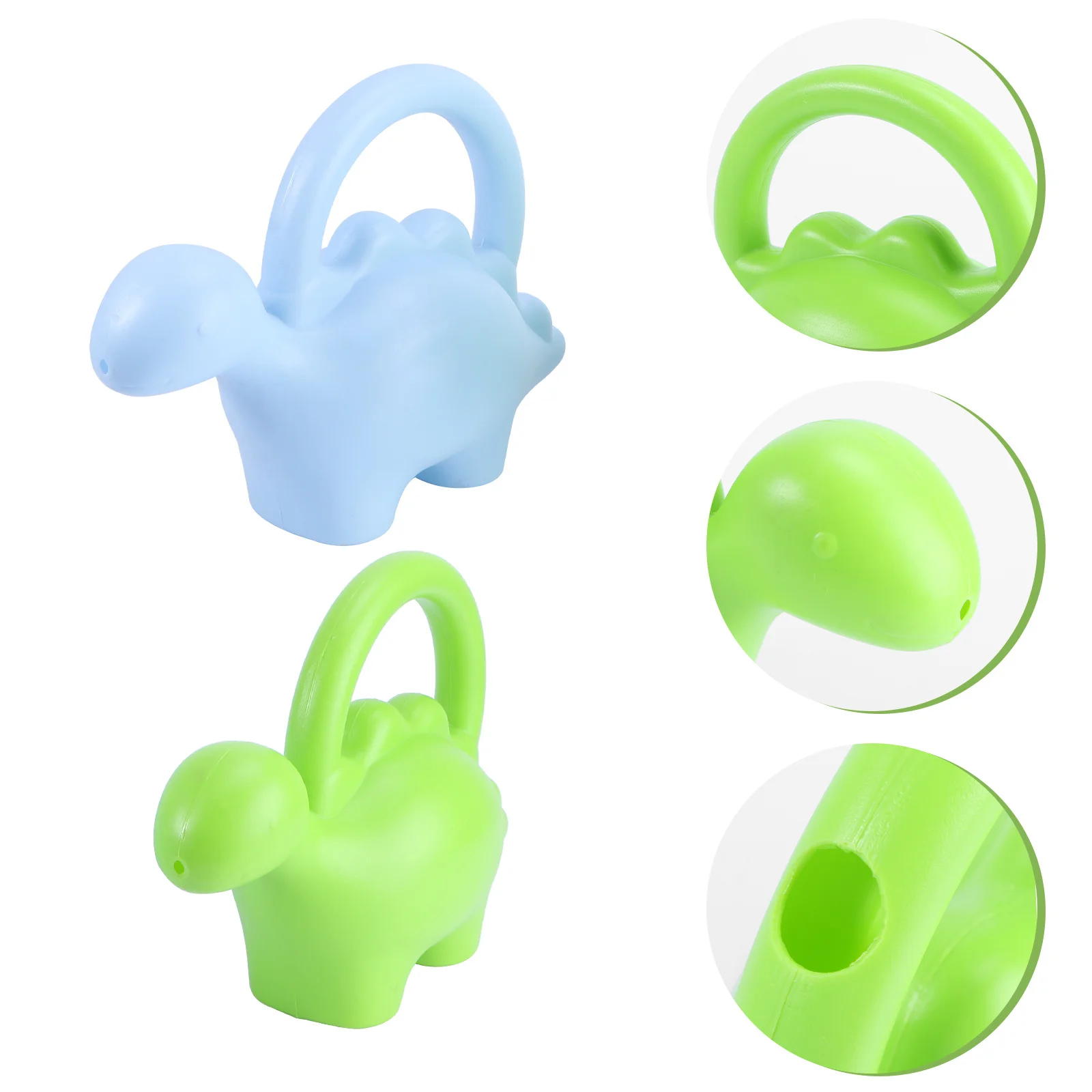 

2Pcs Dinosaur Watering Can for Kids Cute Animal Shaped Garden Tool with Comfortable Grip Large 1L Capacity Sturdy