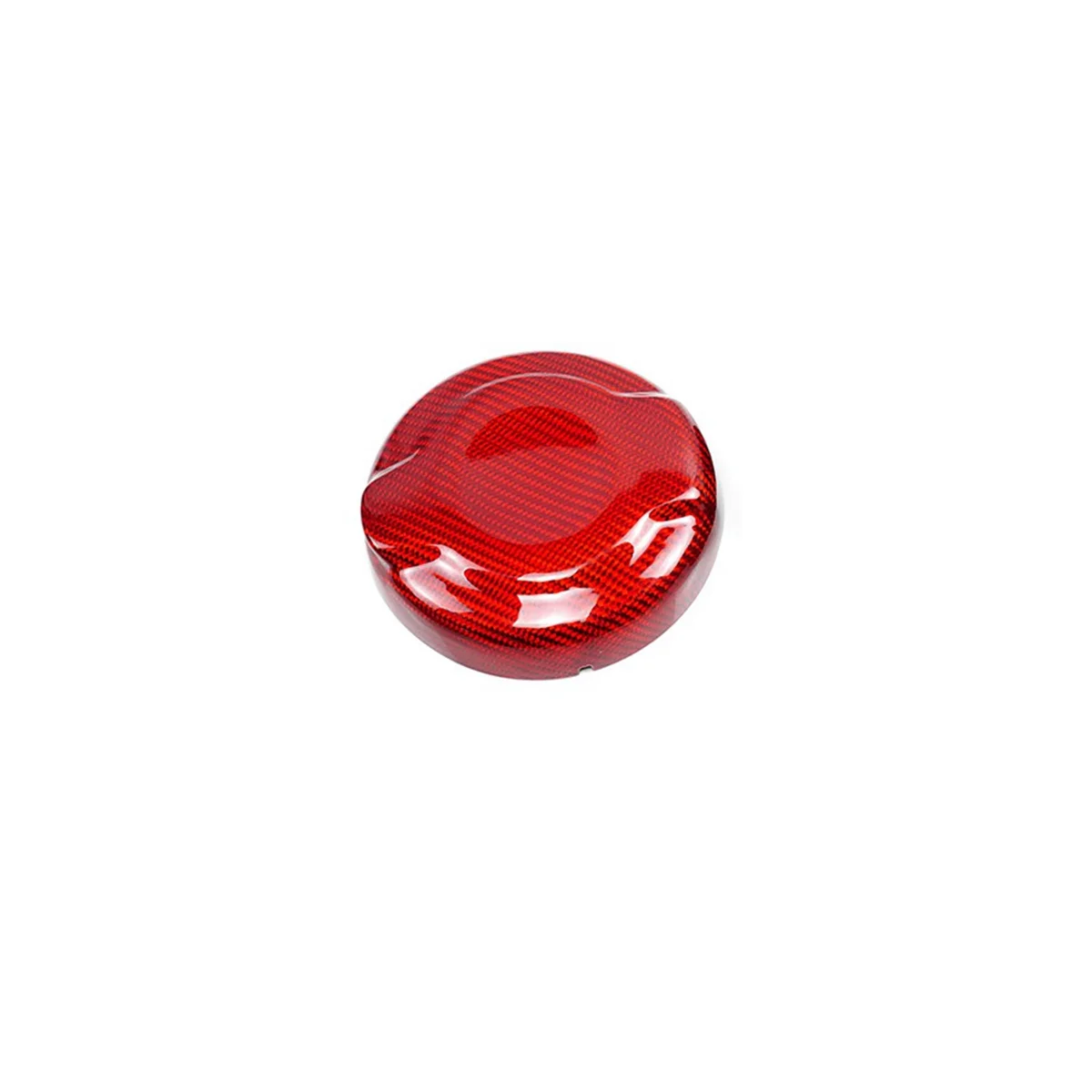 Carbon Fiber Gas Tank Fuel Tank Cap Cover for Mini Cooper S JCW F55 F56 F57 Fuel Cap Accessories(Red)