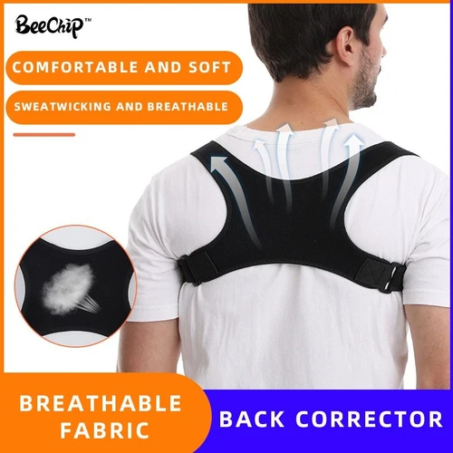 Hunchback Lightweight Back Support Back 앉는 교정 벨트를 줄이는 자세 개선을위한 안티-Hunchback Corrector 