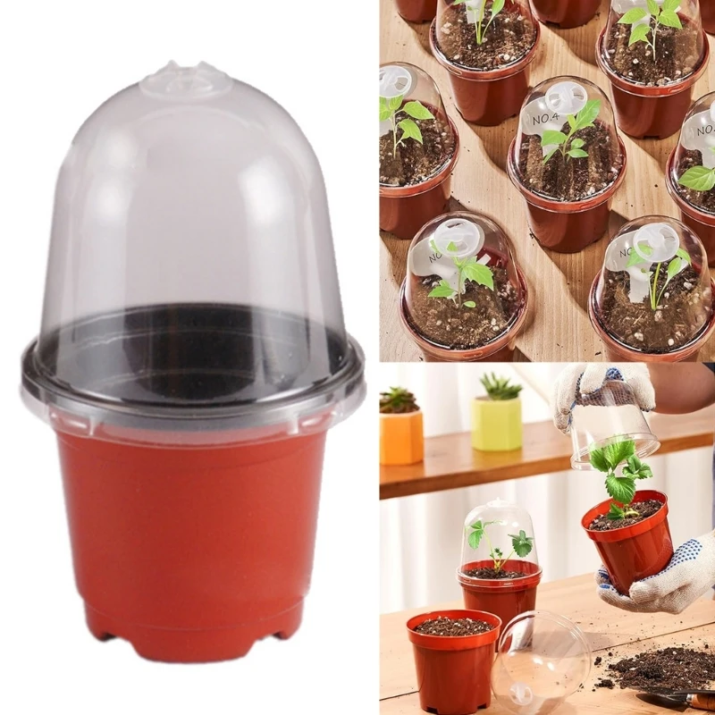 Plastic Plant Nursery Pots Transplanting Pots Container Seed Starting Pots for Succulents Cutting Vegetable Transplanting