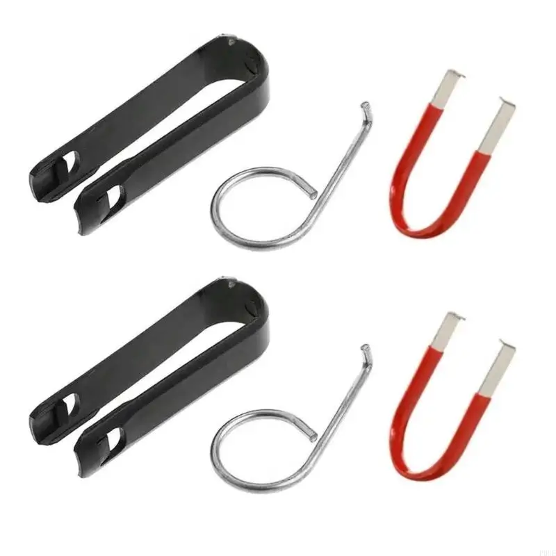 

P0UE Convenient Car Repair Tool Remove Wheel Nut Caps Caps Puller Cover Extractor Suitable for Auto Enthusiasts 6pcs