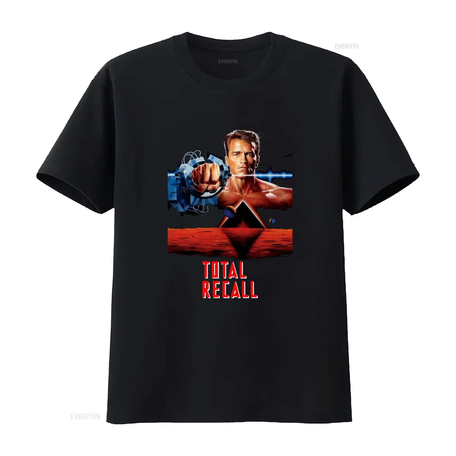 T-shirt du film Studio Canal Total Recall, nouveau design officiel de science-fiction et d'action, graphique vintage délavé, vêtements décontractés et doux de créateur