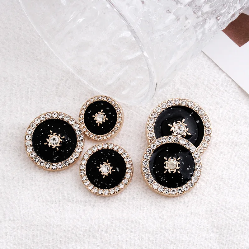 Luxcy 6PCS Of Diamond Button For Women\'s Coat Suit Sweater Coat Fashion Pretty Decorated Top Buttons