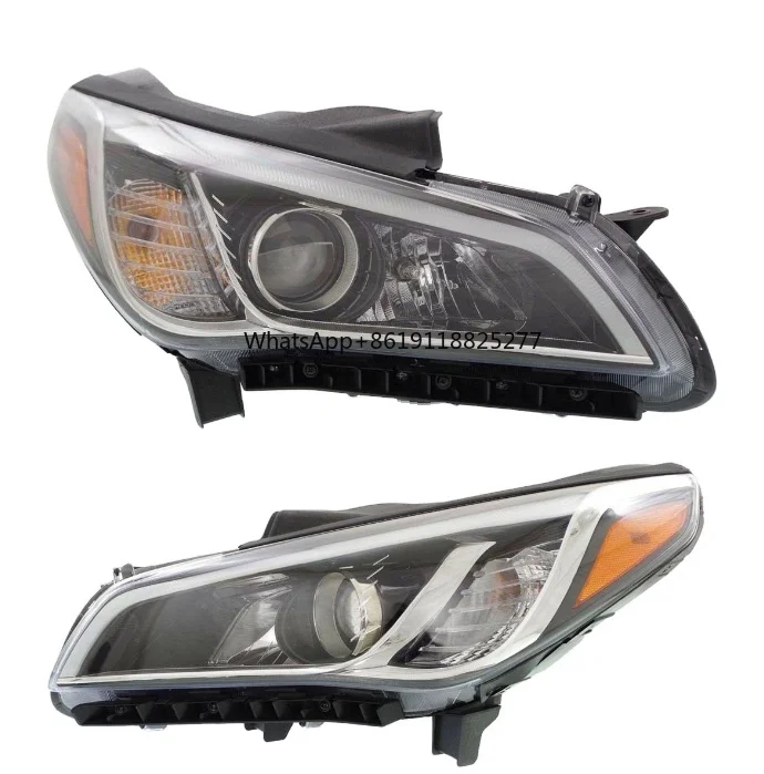 

High Quality Headlight For H-yundai Sonata 2015-16 US black background headlight L 92101-C1160 R 92102-C1160