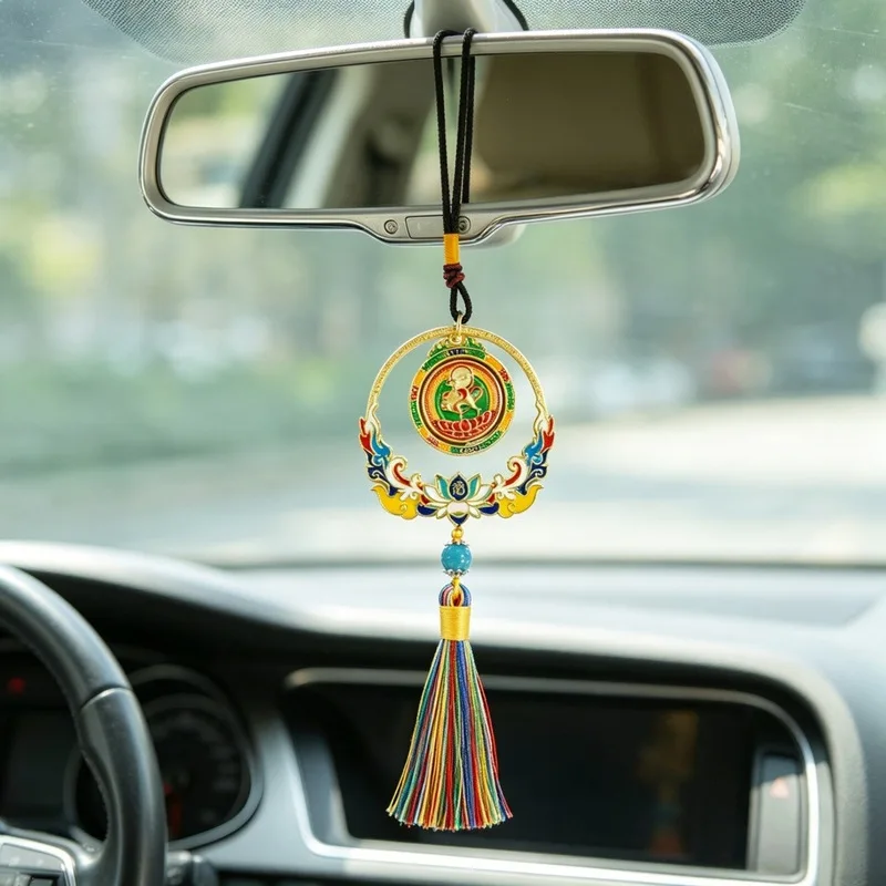 Ethnic-Style Five-Color Deer Ornaments, Popular In Tourist Attractions, New Temple-Themed Car Accessories With A High-End Fe
